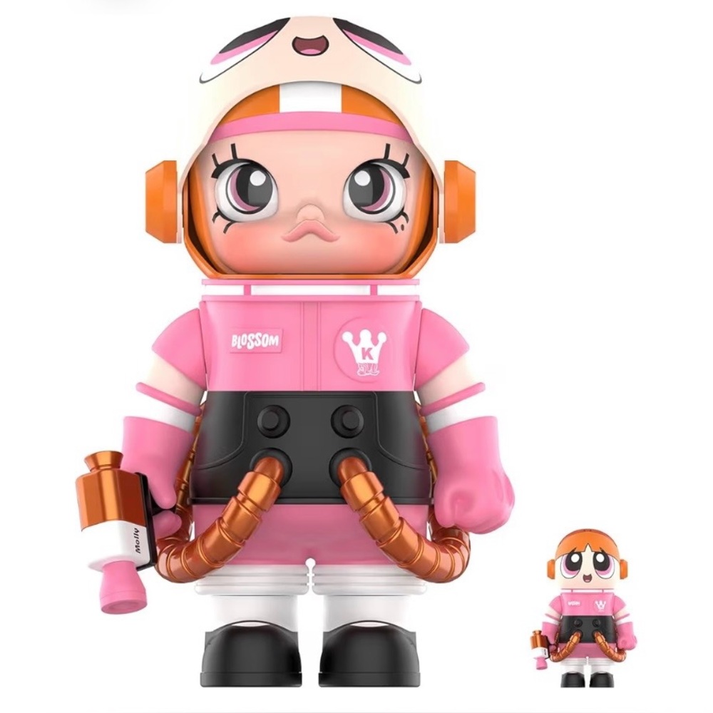 POP MART MEGA Space Molly 400% + 100% The Powerpuff Girls - Blossom - Picture 1 of 6